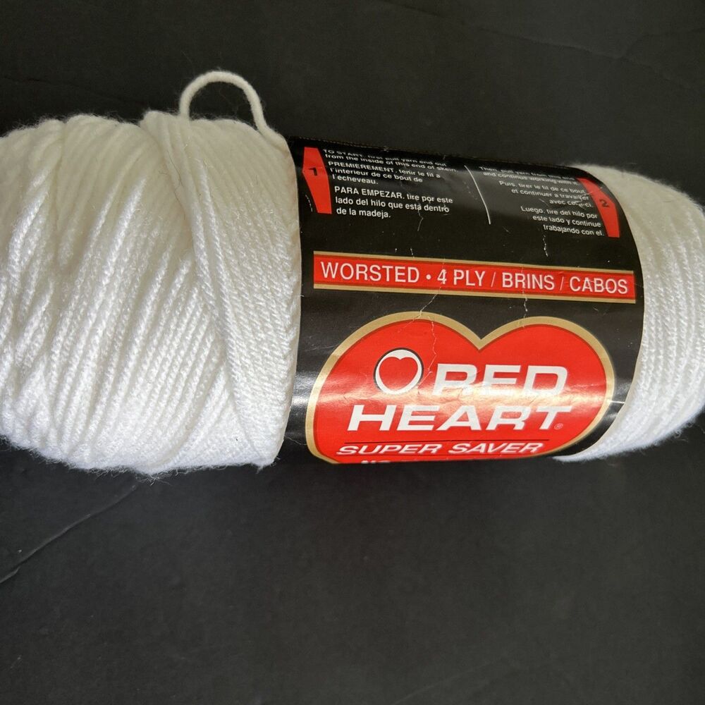 Red Heart Super Saver Yarn No Dye Lots 8 Oz Skein Worsted 4 Ply Acrylic~Choice